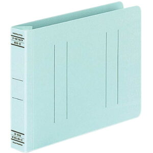 【B6横型】コクヨ/フラットファイルW 厚とじ(フ-W18NB)青 2穴 250枚収容 大量の書類も分冊せずファイリングできる厚とじタイプ KOKUYO