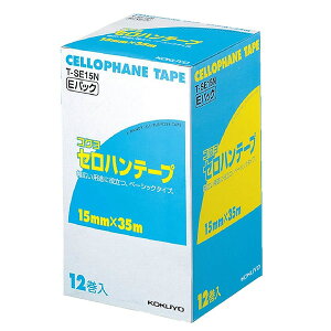 �R�N���^�Z���n���e�[�v�����pE�p�b�N 15mmX35m 12������iT-SE15N�j�g���₷���G�R�m�~�[�p�b�N KOKUYO