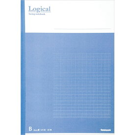 【10冊セット】ナカバヤシ／スイング・ロジカルノート　B5　B罫　30枚　ブルー 10冊パック (ノ-B501B-B) エシカル環境保全・社会貢献製品 Nakabayashi