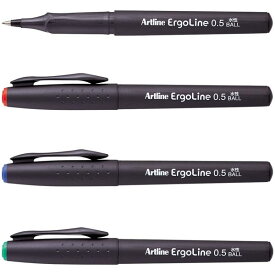 【全4色】シャチハタ／エルゴライン ボールペン 0.5mm 水性染料系 (K-4200) shachihata