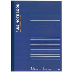 【5冊セット】【セミB5】プラス／ノートブック セミB5 B罫 6mm 30枚（NO-003BS・76-702) ネイビー PLUS