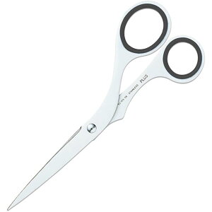 【はさみ】プラス/ツイストリング・ステンレス鋏<エクストラ>(SC-165TR・34-921)ブラック 長さ165mm 刃渡り72mm 長い直線が切りやすい刃渡りが長い大型タイプ