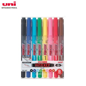 �y8�F�Z�b�g�E�ɍׁ{�׎��ېc�z�O�H���M�^�v���b�L�[ PROCKEY (PM-120T8CN) �iPM120T8CN�j�N�₩�ɔ��F�I�ɂ��݂����Ȃ������肵�Ȃ������}�[�J�[�B MITSUBISHI PENCIL