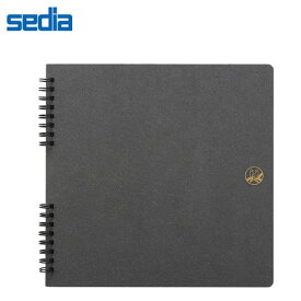 セキセイ／ふうあい スクラップブック コラージュ向き 黒クラフト台紙 (FU-2162) 懐かしいセキセイマークを表紙にデザイン sedia