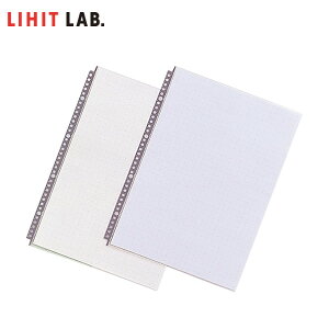 【全2色・B4-S・36(2・4)穴】LIHIT LAB.(リヒトラブ)/ルポ・リーンフォース・クリヤーポケット(N-2007)耐久性にすぐれたクリヤーポケット。