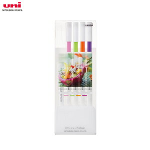 【4色セット】三菱鉛筆/ エモットペンシル アソート No.2(トロピカルカラー)(M9EM4CL.NO2)EMOTTOpencil カラー芯シャープ 塗り絵やイラストに MITSUBISHI PENCIL uni