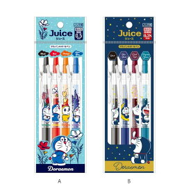 【数量限定】ショウワノート ／ゲルインキボールペン Juice（ジュース）4色セット ドラえもん（86021401） SHOWA NOTE