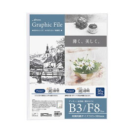 ナカバヤシ／アーテム グラフィックファイル B3/F8 (CBCT-GB3C) アート作品の保管に　画材用紙の規格として使われるF規格に対応　Nakabayashi