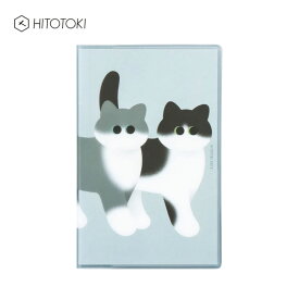 キングジム／HITOTOKI NOTE（ヒトトキノート） コミックサイズ オデカケ　猫（HN-C09）華やかでおしゃれなデザイン　手帳のように使えるノート　KING JIM
