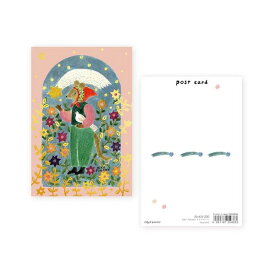 表現社／ポストカード amuiel Aiko Fukawa（25-433）きらりと輝く箔押し加工がおしゃれなポストカード