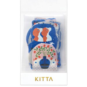 【5冊セット】キングジム/ちいさく持てるマスキングテープ「KITTA(キッタ)」キッタフレ−ク シンワ(KITF002)トレーシングペーパー KING JIM