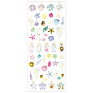 【残り僅か!】アクティブコーポレーション/ドロップシール【シェル】(H08-ST-564)ぷっくりつやつやとした質感がかわいい、まるでレジンアクセサリーのような大人のDROPシール