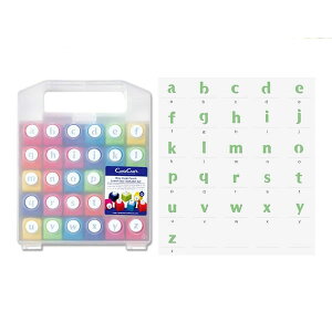 カール/ミニクラフトパンチ アルファベット小文字セット(CN12-B) a〜zの26文字入り BOX付きで収納もラクラク♪/CARL