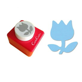 カール／ミドルサイズ　クラフトパンチ（CP-2チューリップ-A）　複雑な絵柄を簡単に抜くことができる紙専用のパンチ／CARL