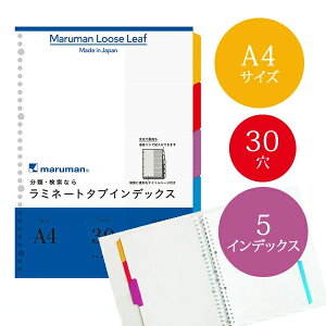�yA4�T�C�Y�z�}���}�� ���~�l�[�g�^�u�C���f�b�N�X 5�R 5�� 30�� (LT4005)/maruman