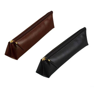 【全2色】レイメイ藤井 グロワール ペンケース 三角タイプ ブラック 合皮製(FD81B)/筆箱/ペンケース/ビジネスマン/男性