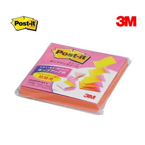 3M/ポスト・イット ポップアップノート・ふせん ディスペンサー用詰替え用(654POP-RVY) ローズ・ビビットイエロー ポップアップノート 100枚 ※本体(DS330WC-Y)にセットしてお使い