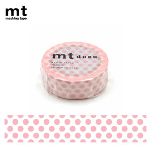 カモ井/マスキングテープ mt 1P ドット・いちごミルク(MT01D357R) カモ井加工紙