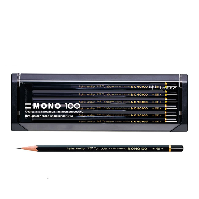 今季も再入荷 メール便対応可能商品です メール便をご希望の場合はご利用条件をご確認下さい 硬度：9H～6B トンボ鉛筆 モノ100 MONO-100 折れにくい 六角 MONOシリーズの最高級鉛筆 濃くなめらかで 1ダース お買得
