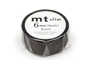 �J������H�� �^ �}�X�L���O�e�[�v mt slim 6mm �@�}�b�g�u���b�N�@(6mm×7m)�@�iMTSLIM22R�j3���Z�b�g