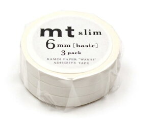 �J������H�� �^ �}�X�L���O�e�[�v mt slim 6mm �@�}�b�g�z���C�g�@(6mm×7m)�@�iMTSLIM23R�j3���Z�b�g