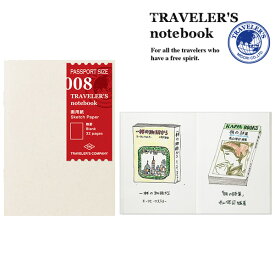 【パスポートサイズ用】トラベラーズノート／パスポートサイズ用リフィル 画用紙 (14372006) midori【デザインフィル ミドリ】