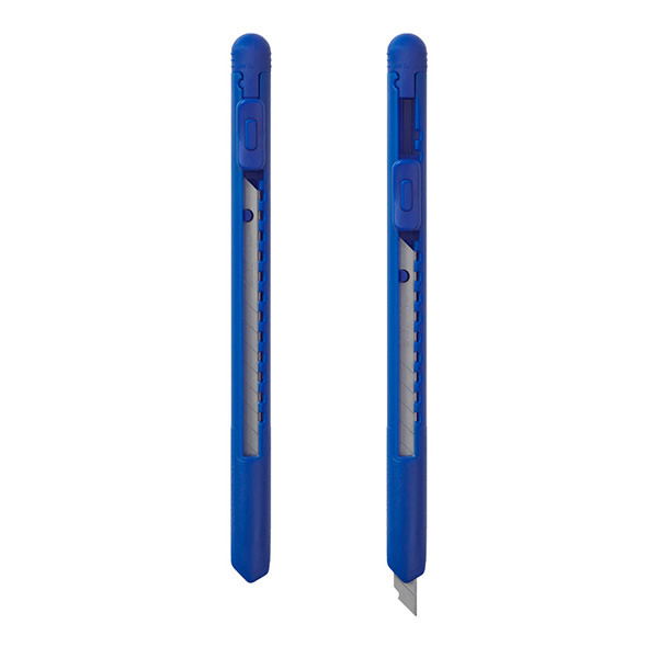 ミドリ／ペンカッター 青(35329006) ペンのように握れて切りやすいカッター midori デザインフィル　35329-006