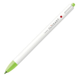 ゼブラ／ノック式水性カラーペン クリッカート 0.6mm ライトグリーン（WYSS22-LG）ZEBRA CLiCKART