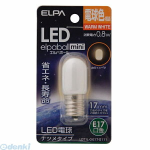�����d�� ELPA LDT1L-G-E17-G111 LED�i�c���K�^E17 LDT1LGE17G111