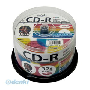 �y���F1�z ���� ����s�E�����s�� HDCR80GMP50 HI DISC CD�|R 700MB 50���X�s���h�� ���y�p 32�{���Ή� �����C�h�v�����^�u�� HIDISC