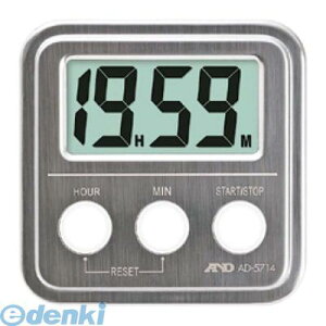 7356820 A&D 20時間タイマー(ステンレストップ)AD5714 4981046484602