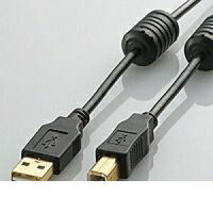 (LINE�N�[�|���L)ELECOM �G���R�� U2C-BF07BK �m�C�Y�ɋ����t�F���C�g�R�A�t��USB2�D0�P�[�u�� 0�D7m U2CBF07BK �u���b�N A-B�^�C�v AB�^�C�v �p�\�R�����Ӌ@�� TypeB