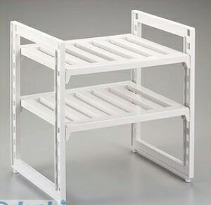 パール金属 H-9718 アレンジフリー 洗面台下シェルフ2段 H9718【キャンセル不可】