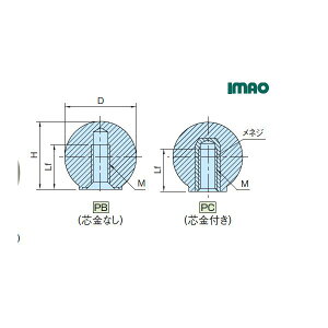 �C�}�I�R�[�|���[�V���� IMAO PB50X16B �v���X�`�b�N����� �c������ PB50X16B