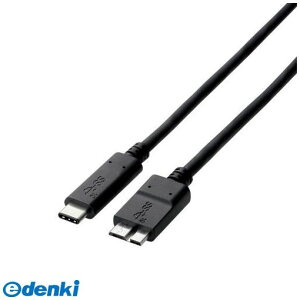 ELECOM �G���R�� USB3-CMB05NBK USB3�D1�P�[�u���y�F�ؕi�AC�|microB�z USB3CMB05NBK �u���b�N C-microB�^�C�v