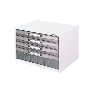 ナカバヤシ 97482 アバンテケースA4 横型 レターケース 机上 書類収納 4段 AL−W4−W 白 97482