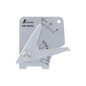 シンワ測定 58692 溶接ゲージ B 軽量・薄型