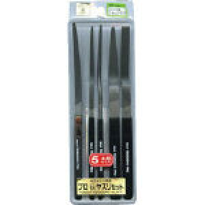 【個数:1個】ツボサン TSUBOSAN SAS05-02 直送 代引不可・他メーカー同梱不可 プロヤスリ 舟型5本組 三角 中目 SAS0502【キャンセル不可】