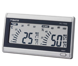 SATO PC-7700II デジタル温湿度計 佐藤計量器製作所 1069-00 湿度計 メーカー公式 温度計 PC7700II PC-7700 5％OFF 1067-00
