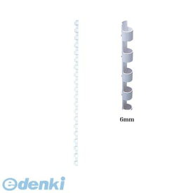 カール事務器 TC-6-W コームリング 6mm 白 TC6W