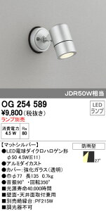 (LINE�N�[�|���L)�I�[�f���b�N ODELIC OG254589 LED�X�|�b�g���C�g �G�N�X�e���A���C�g LED�X�|�b�g���C�gLED�d���_�C�N���n���Q���`�Ή�