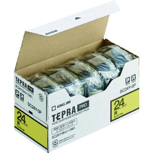 (LINE�N�[�|���L)�y���[�݌ɕi�z�u�����v�L���O�W�� KING JIM SC24Y-5P �e�v��PRO�e�[�v�J�[�g���b�W �e�[�v�F�F�� �����F�F�� �e�v�� PRO�e�[�v �e�v��PRO�e�[�v�J�[�g���b�W