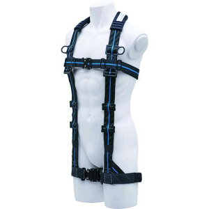 【即納在庫品】「直送」KH FIPGBL-L2 フルハーネス じゃばらストレッチ I型 FIPGBLL2 基陽 シンプルハーネスI型 200-8369 青ライン黒 KIYO 安全帯 L寸