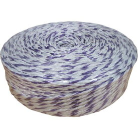 (LINEクーポン有)【即納在庫品】「直送」司化成工業 PY25300 ペッピーロープ 色白／紫 線径6mm 長さ300m