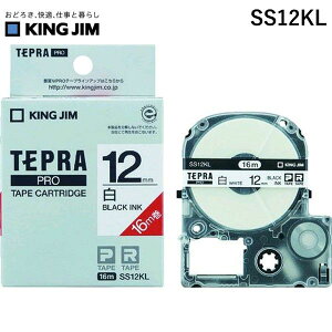 �y���[�݌ɕi�z�u�����v�L���O�W�� KING JIM SS12KL �e�v��PRO�e�[�v�J�[�g���b�W �����x�� �����O�^�C�v ������ 12mm 16m�� SS12KL