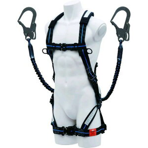 【即納在庫品】「直送」KH XPNBLSPWB2 フルハーネス X型+2丁掛けランヤード セット 基陽 200-8353 KIYO 安全帯