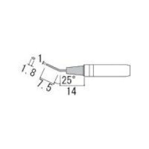 【即納在庫品】「直送」HAKKO 白光 ハッコー 900M-T-1.8H こて先 1.8H型 900MT1.8 900MT1.8H