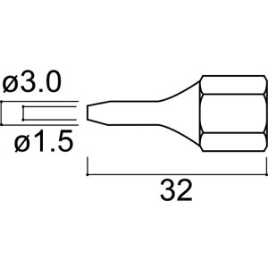 (LINE�N�[�|���L)�y�󒍐��Y�i �[��-��3�T�ԁz���� A1087 �����O�m�Y��/1.5MM A-1087 HAKKO �n�b�R�[ �z�b�g�����g�ڒ�