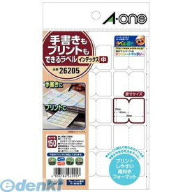 A-one エーワン 26205 手書きもプリントもできるラベル　インデックス　中 4906186262057