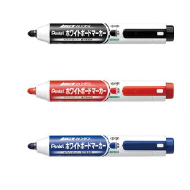 ぺんてる／Handy・ハンディ ホワイトボードマーカー 丸芯・中字 (MWXN5M) ノック式ハンディ Pentel